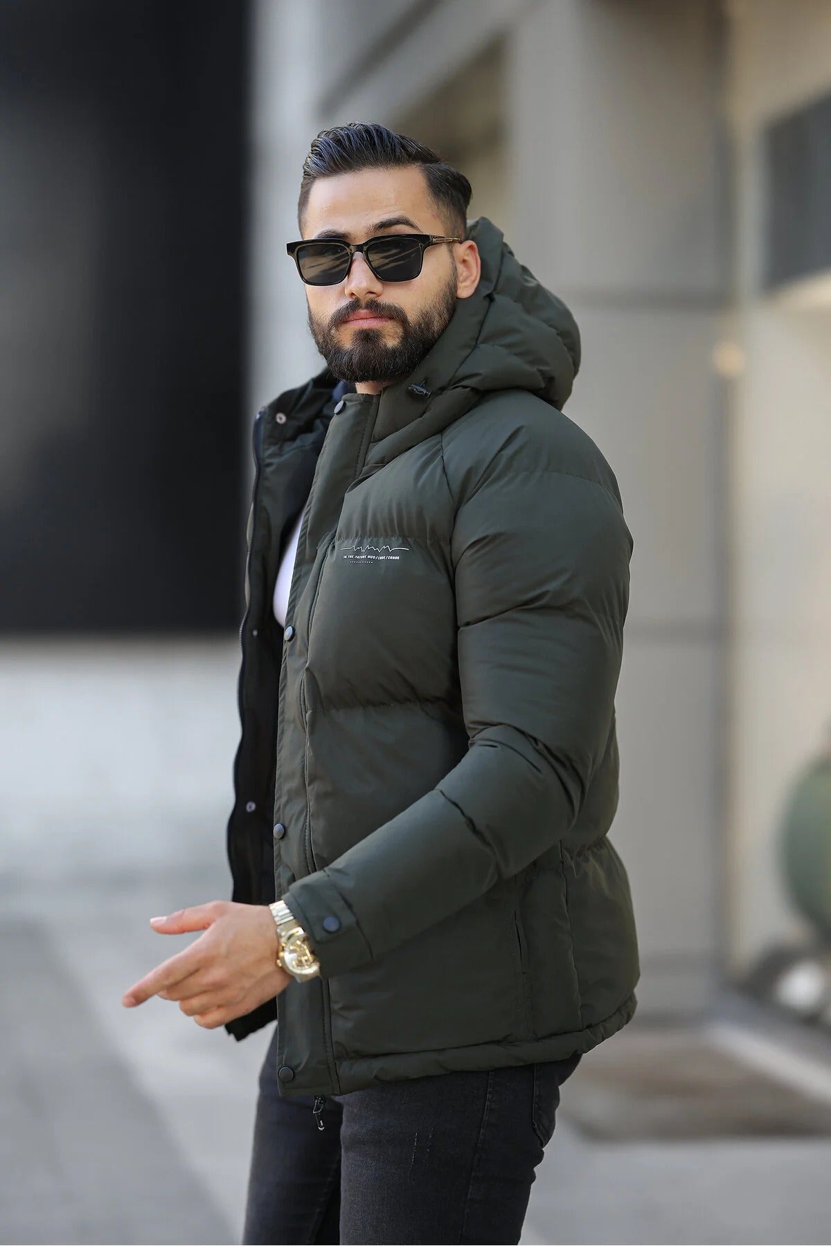Téli kabát – khaki – khaki