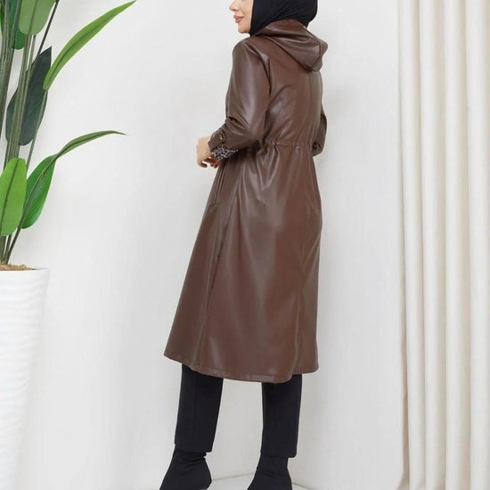 Női modest trencskó – konyakbarna – tabakbarna