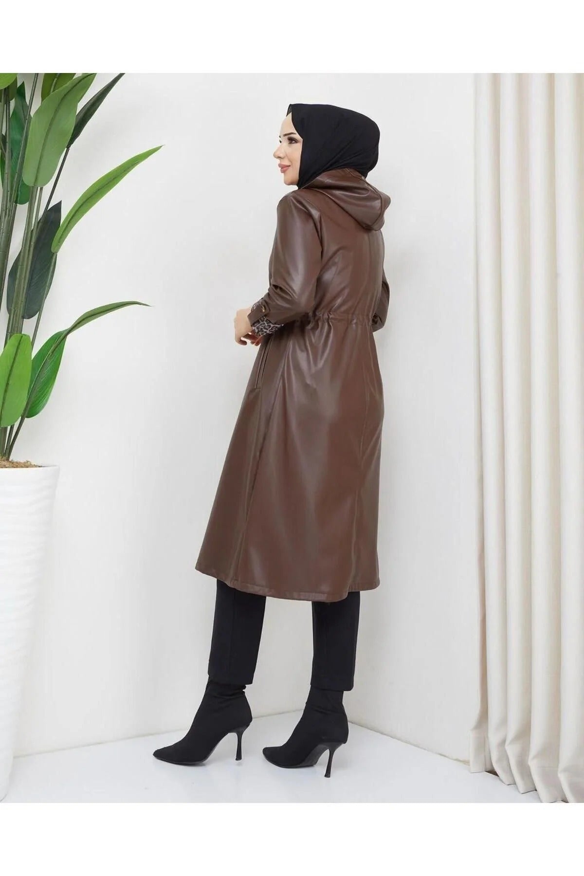 Női modest trencskó – konyakbarna – tabakbarna