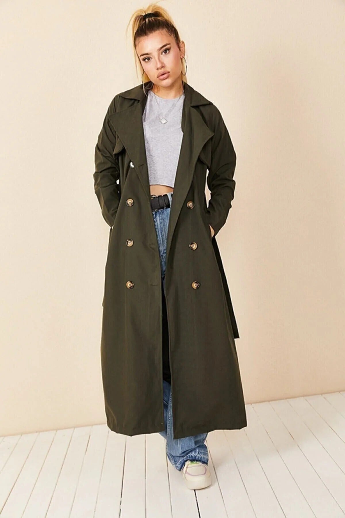Trencskó – khaki – khaki