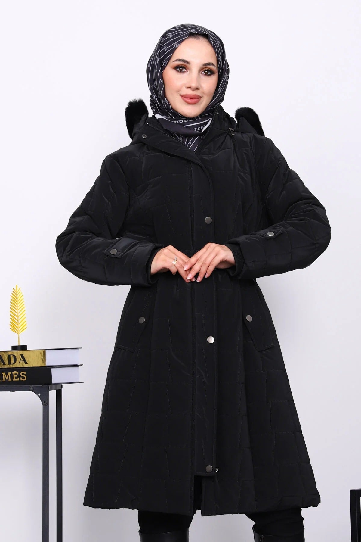Női modest dzseki – fekete – fekete