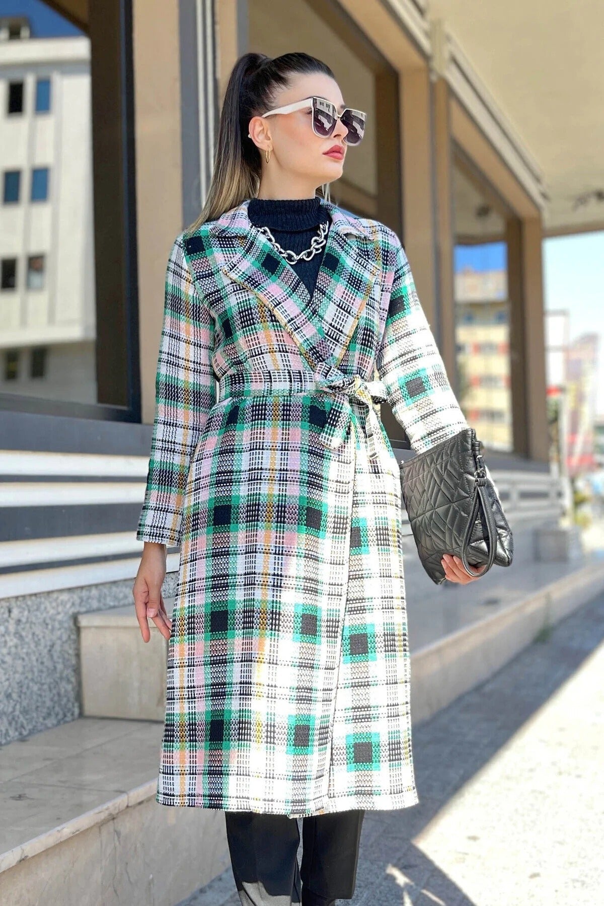 Női modest trencskó – zöld – zöld