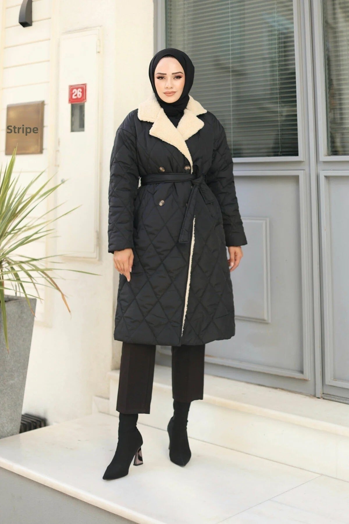 Női modest dzseki – fekete – fekete