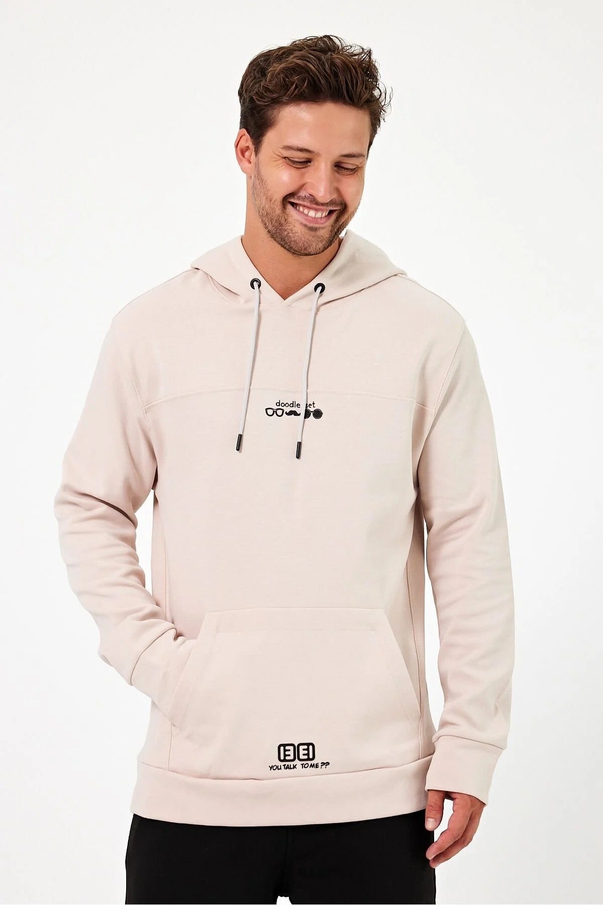 Férfi sweatshirt – barna – barna