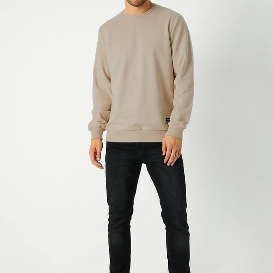 Férfi sweatshirt – bézs – bézs