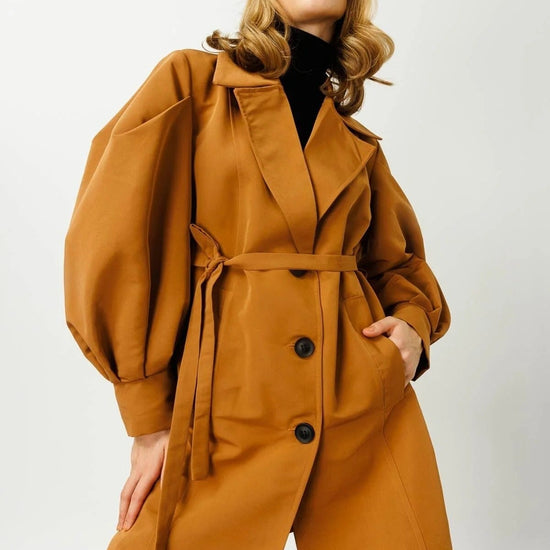 Női modest trencskó – barna – barna barna