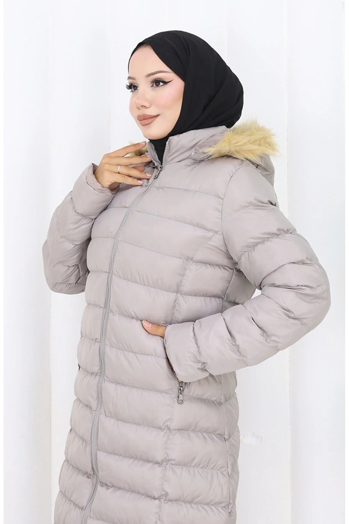 Női modest dzseki – kőszürke – kőszín