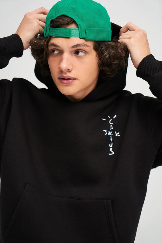 Sweatshirt – fekete – fekete