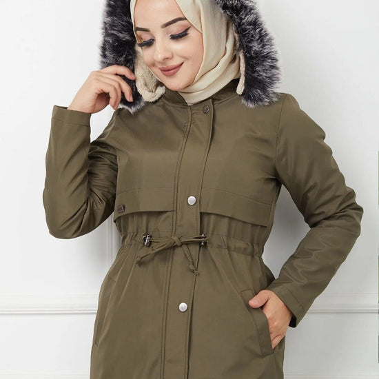 Női modest dzseki – khaki – khaki