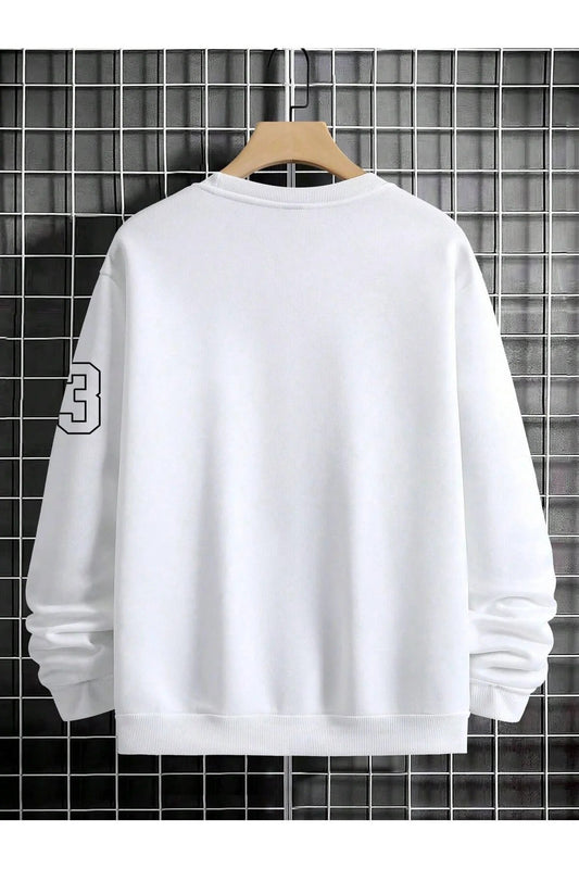 Férfi sweatshirt – fehér – fehér