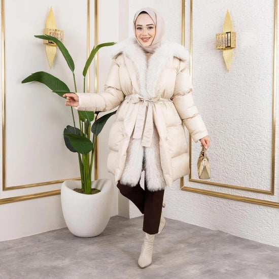 Női modest dzseki – fehér – fehér