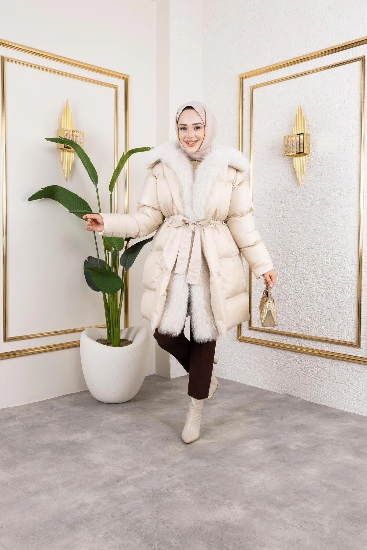 Női modest dzseki – fehér – fehér