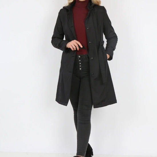 Női modest trencskó – fekete – fekete
