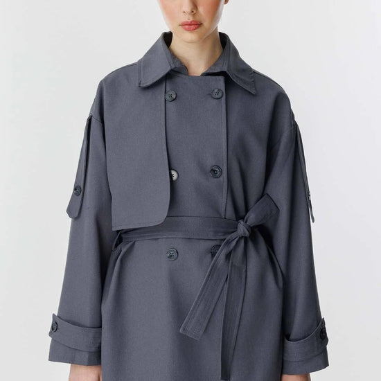 Női modest trencskó – antracit – antracit antracit