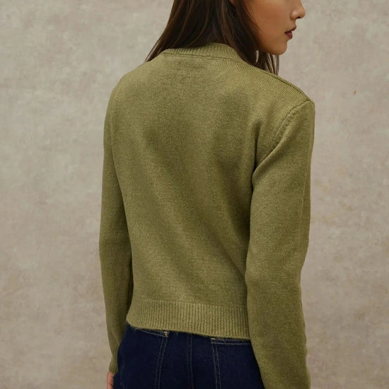 Kardigán – khaki – khaki