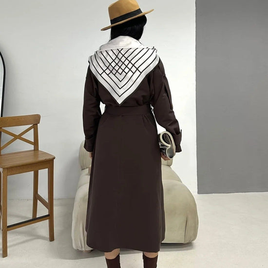Női modest trencskó – barna – barna