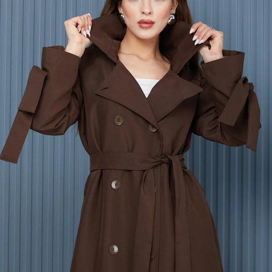 Női modest trencskó – barna – barna