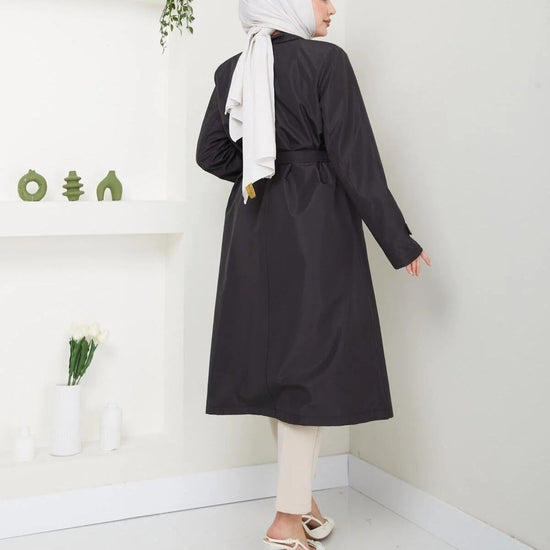 Női modest trencskó – fekete – fekete