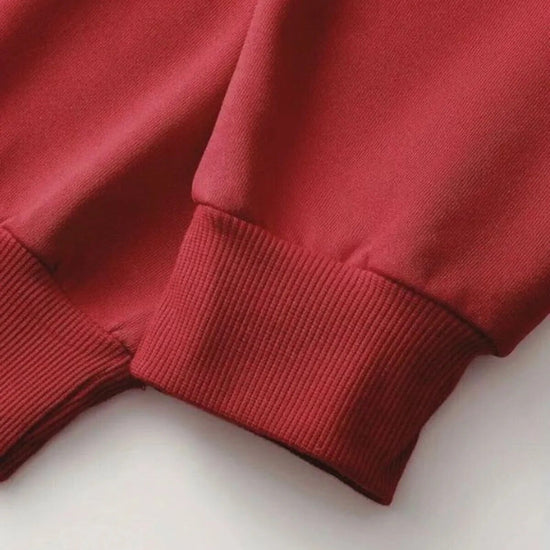 Férfi sweatshirt – bordó – bordó