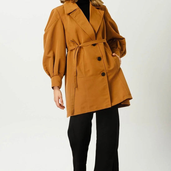 Női modest trencskó – barna – barna barna