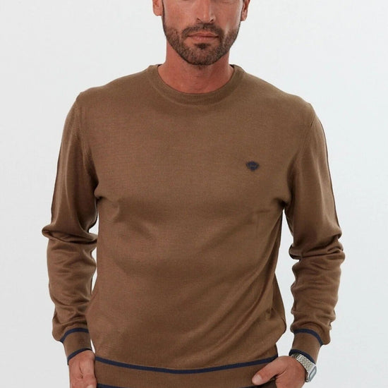 Férfi pulóver – barna – barna