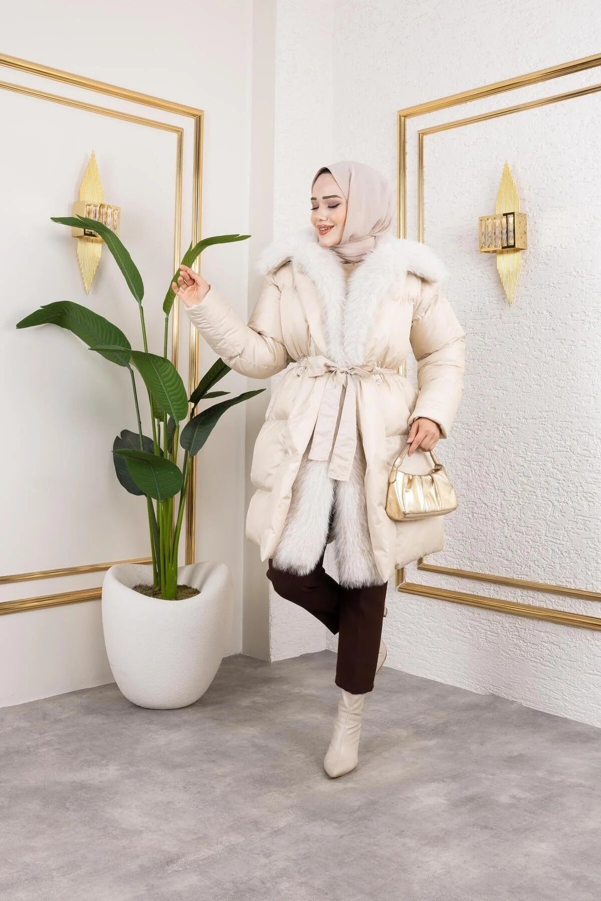 Női modest dzseki – fehér – fehér