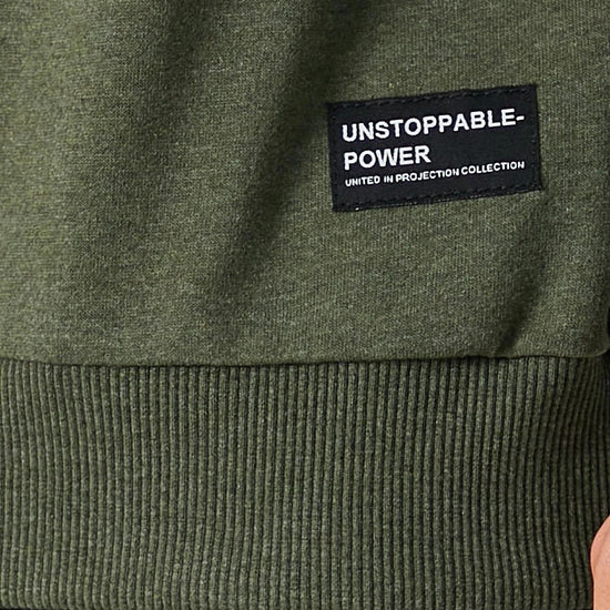 Férfi sweatshirt – khaki – khaki