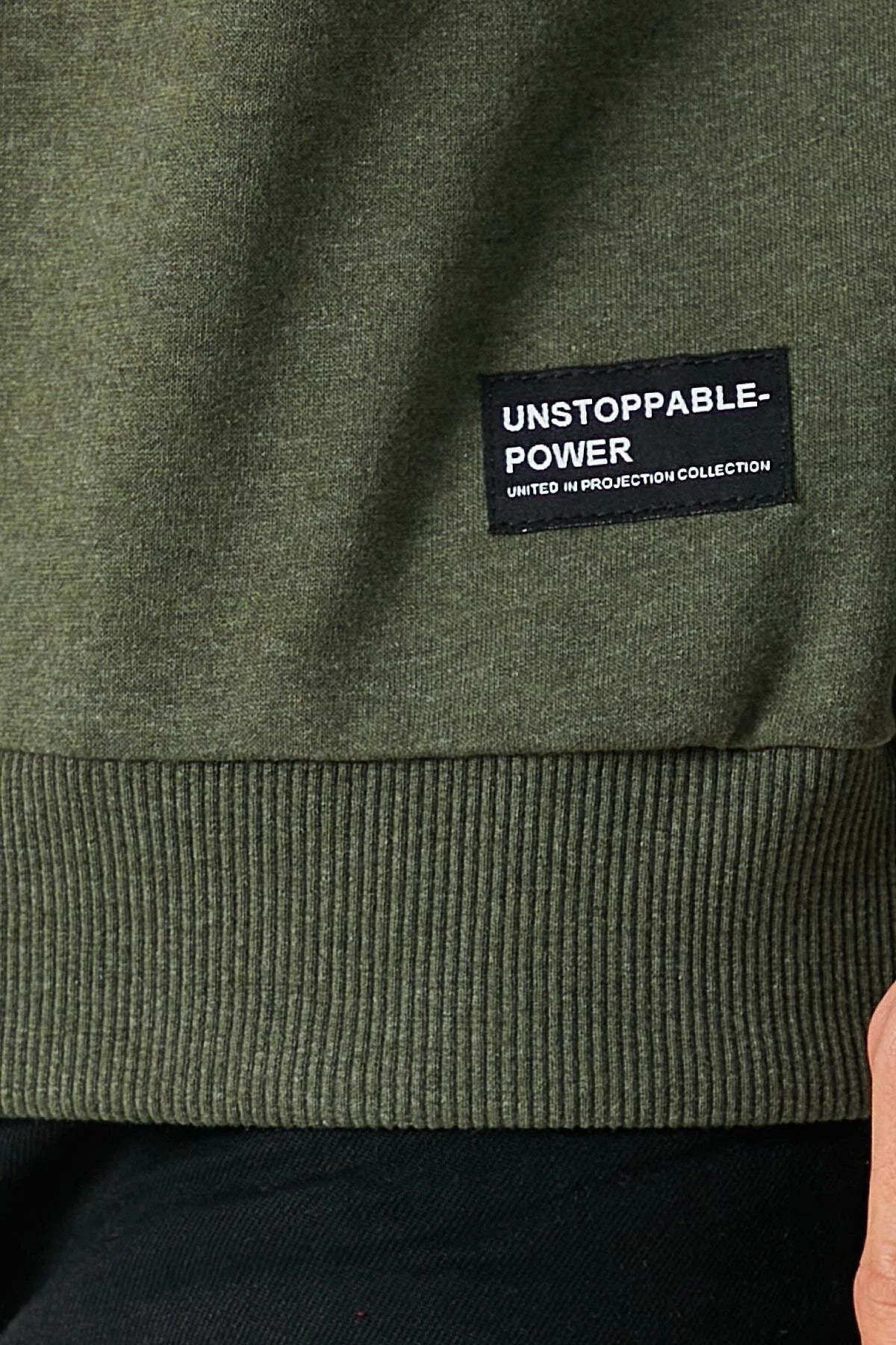 Férfi sweatshirt – khaki – khaki
