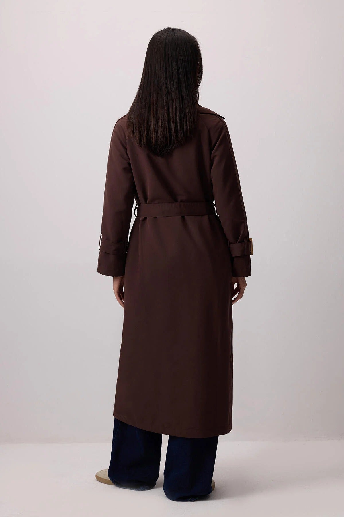 Női modest trencskó – barna – barna