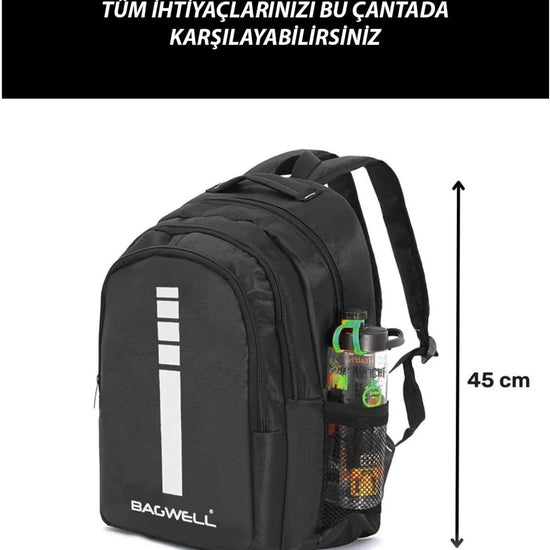 Iskolatáska – fekete – fekete