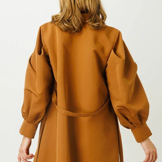 Női modest trencskó – barna – barna barna