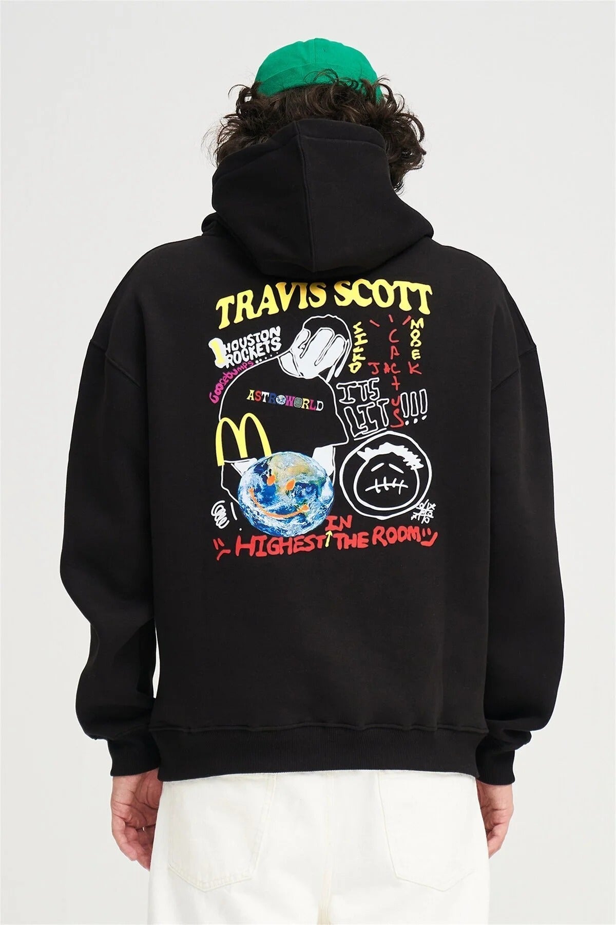 Sweatshirt – fekete – fekete