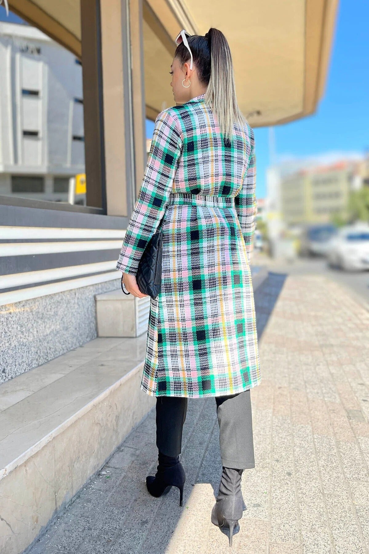 Női modest trencskó – zöld – zöld