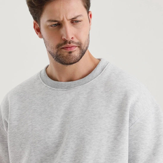 Férfi sweatshirt – szürke melange