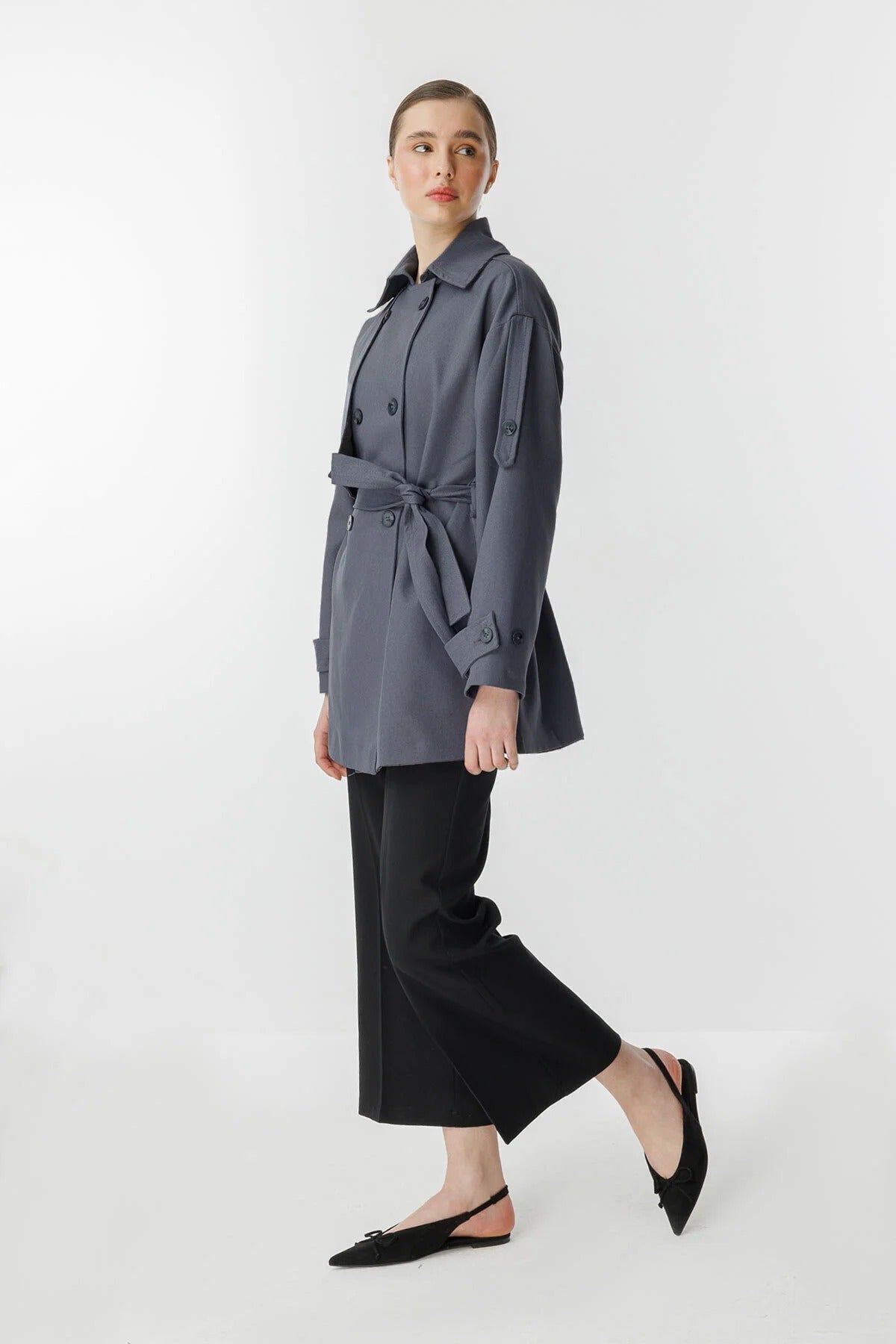 Női modest trencskó – antracit – antracit antracit