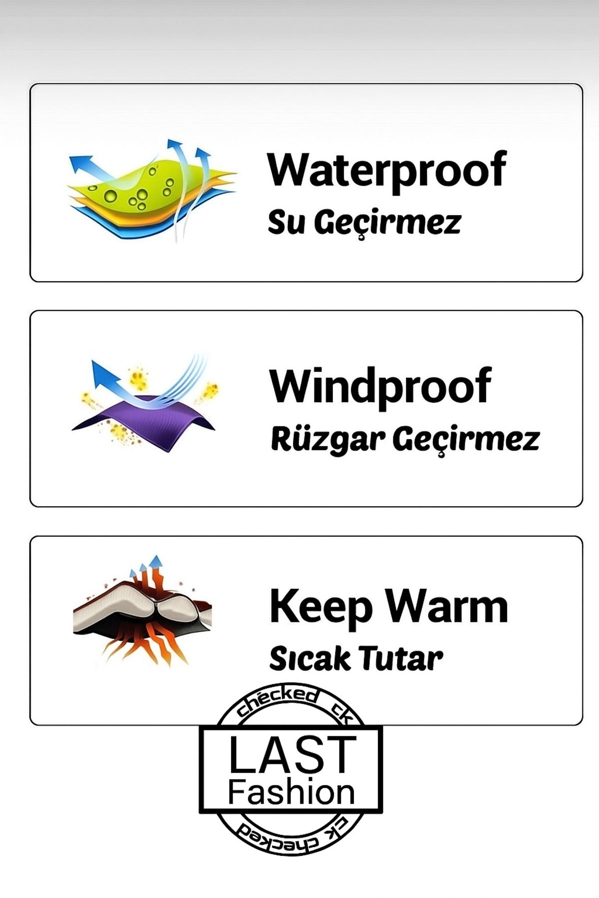 Téli kabát – fekete