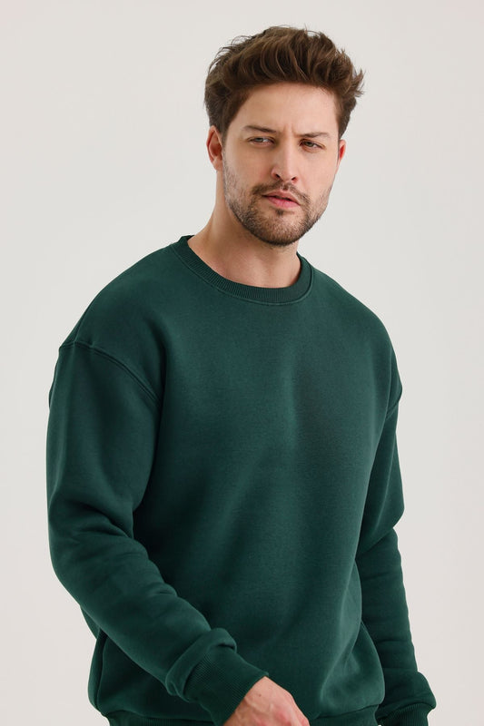 Férfi sweatshirt – zöld