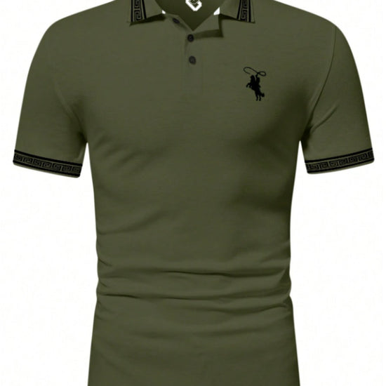 Galléros póló – khaki