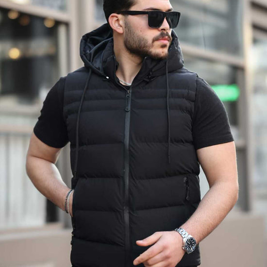 Férfi mellény – fekete