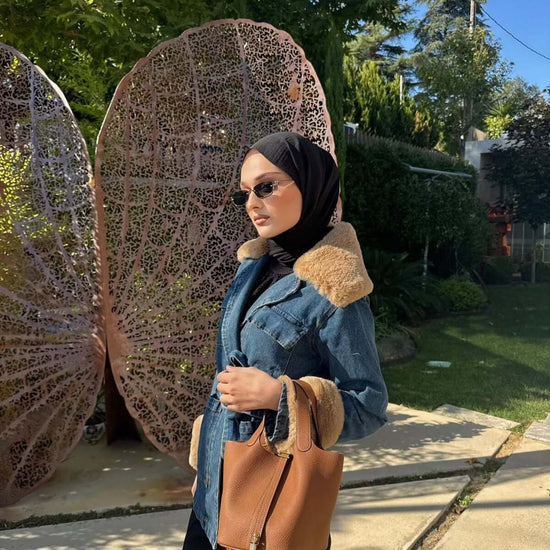 Női modest dzseki – kék