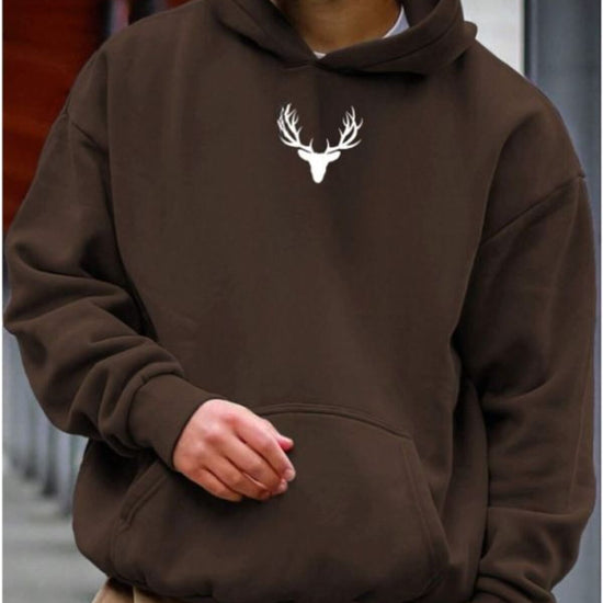 Férfi sweatshirt – barna