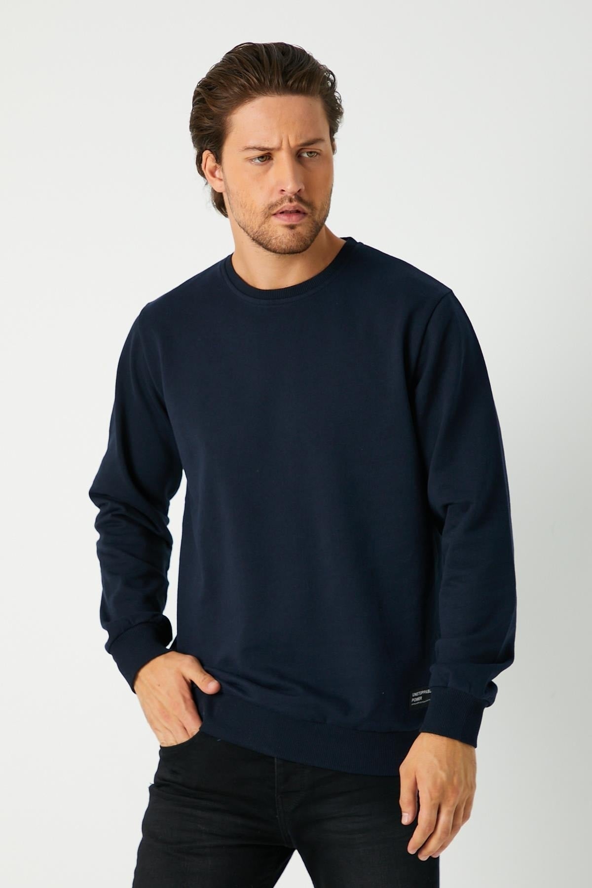 Férfi sweatshirt – khaki