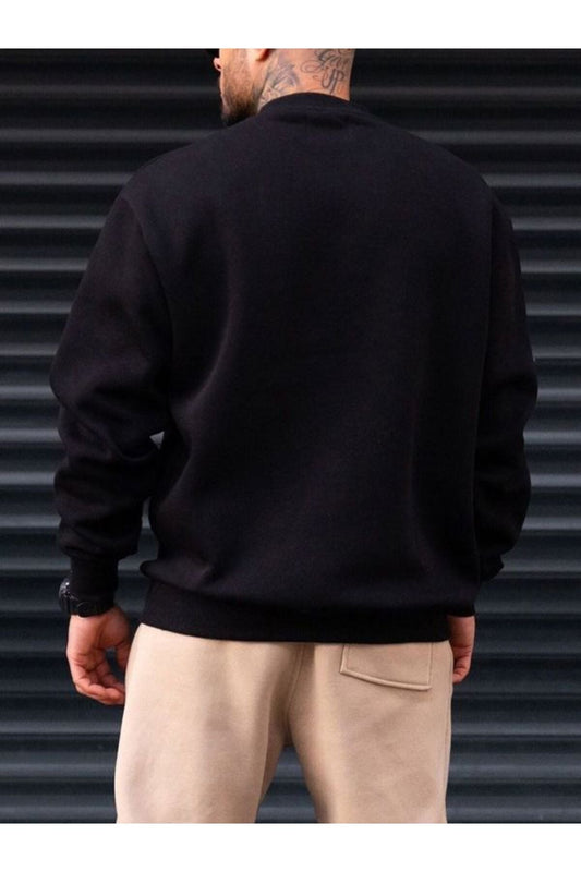 Férfi sweatshirt – fekete
