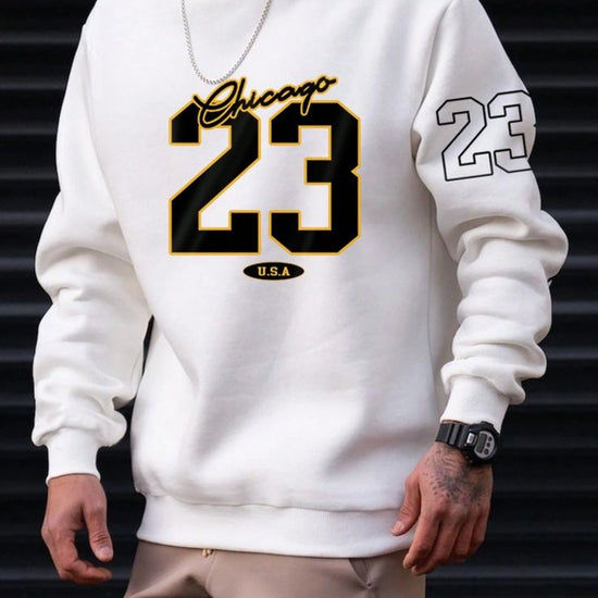 Férfi sweatshirt – fehér