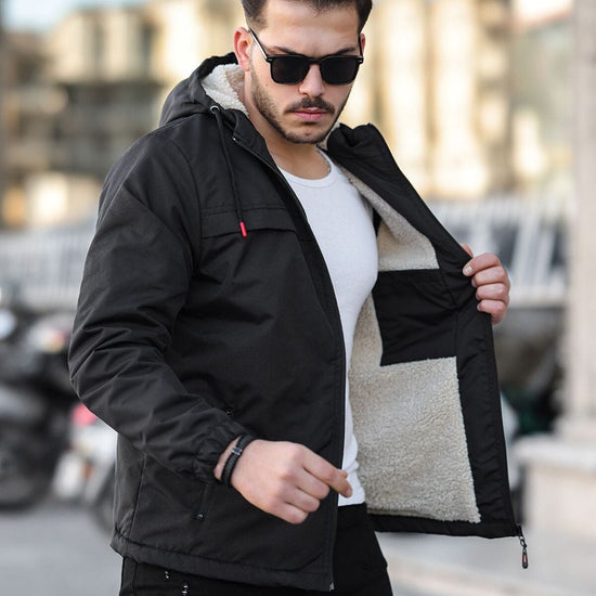 Férfi dzseki – fekete