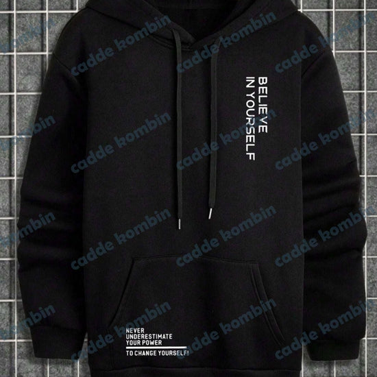 Férfi sweatshirt – fekete