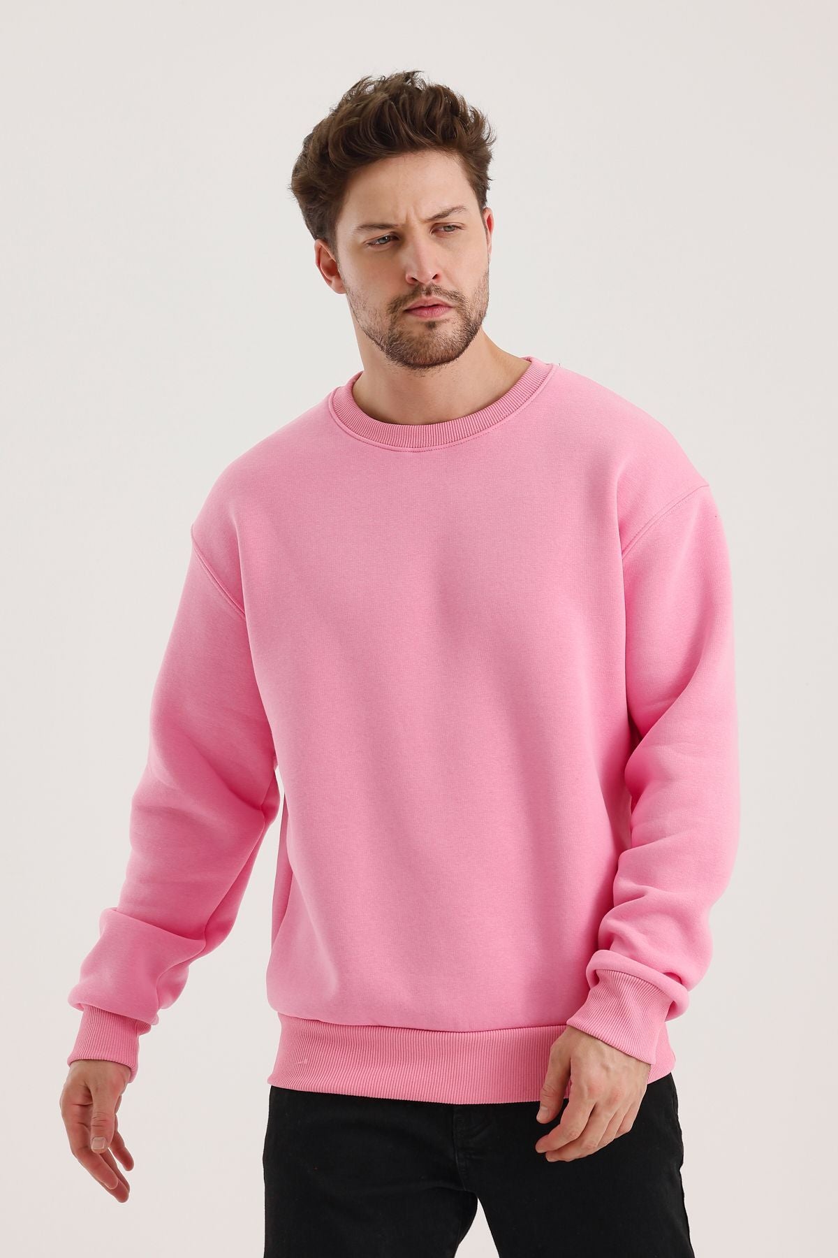 Férfi sweatshirt – szürke melange