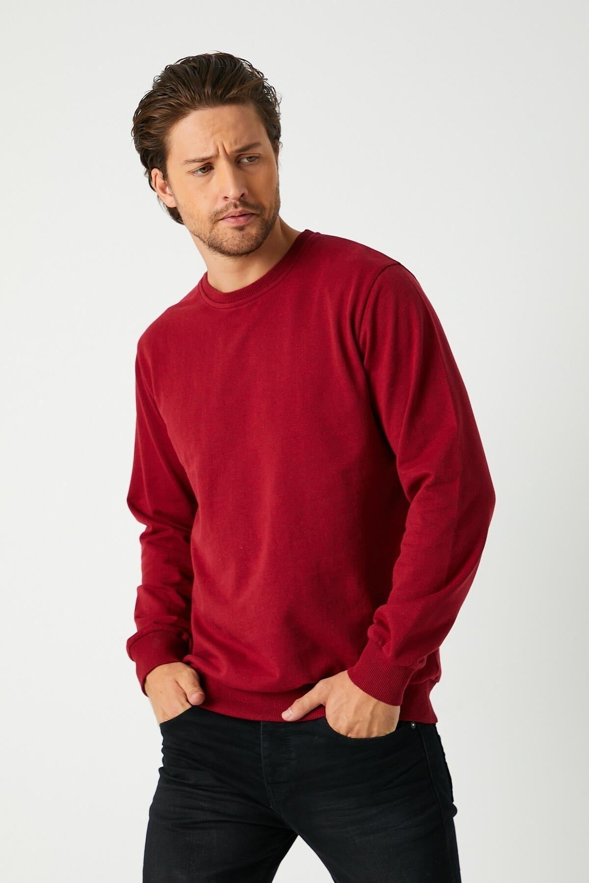 Férfi sweatshirt – bézs