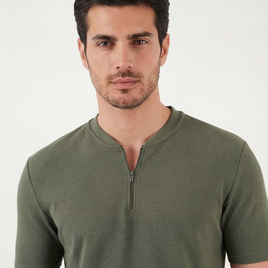 Férfi póló – khaki