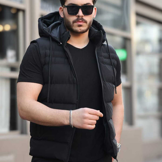Férfi mellény – fekete